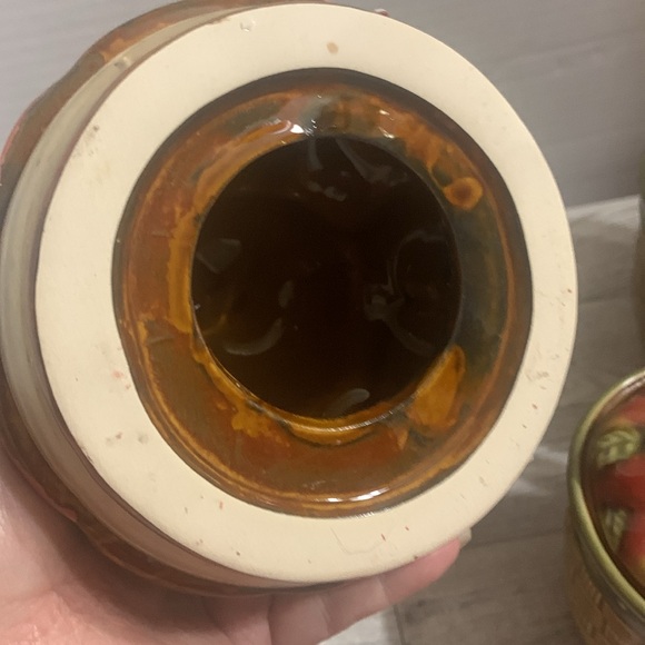 Vintage APPLES IN A BASKET Canister 3 piece set …   EXCELLENT CONDITION - Picture 6 of 16